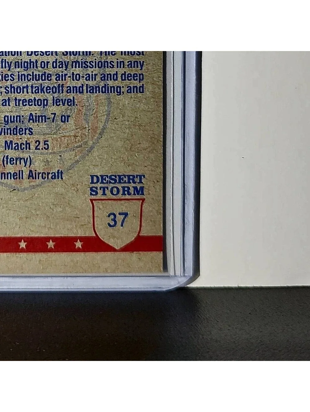 F-15 Fighter Plane 1991 Topps Desert Storm #37 Card